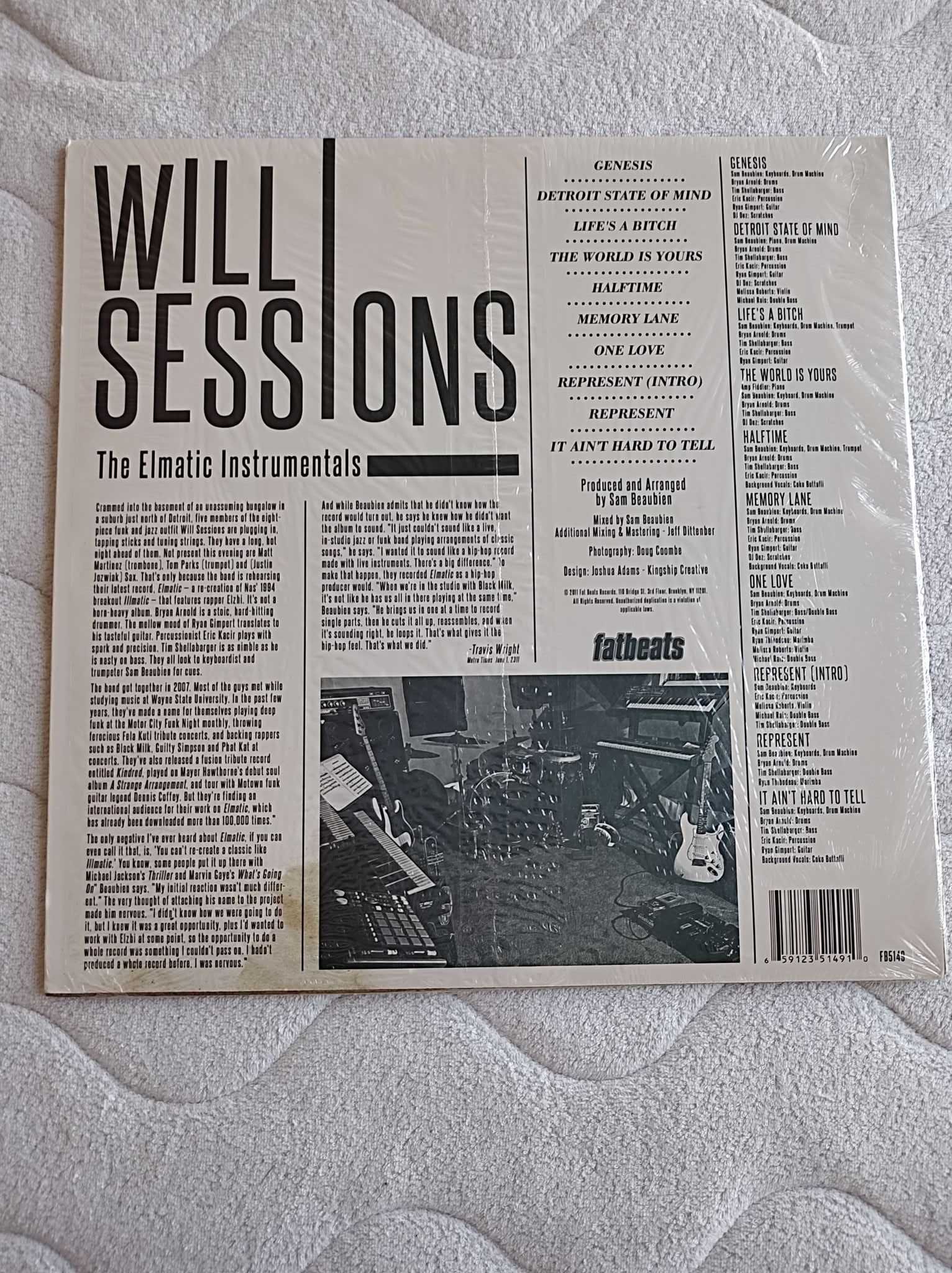 Will Sessions – The Elmatic Instrumentals - LP - Nas, Illmatic, Rap US