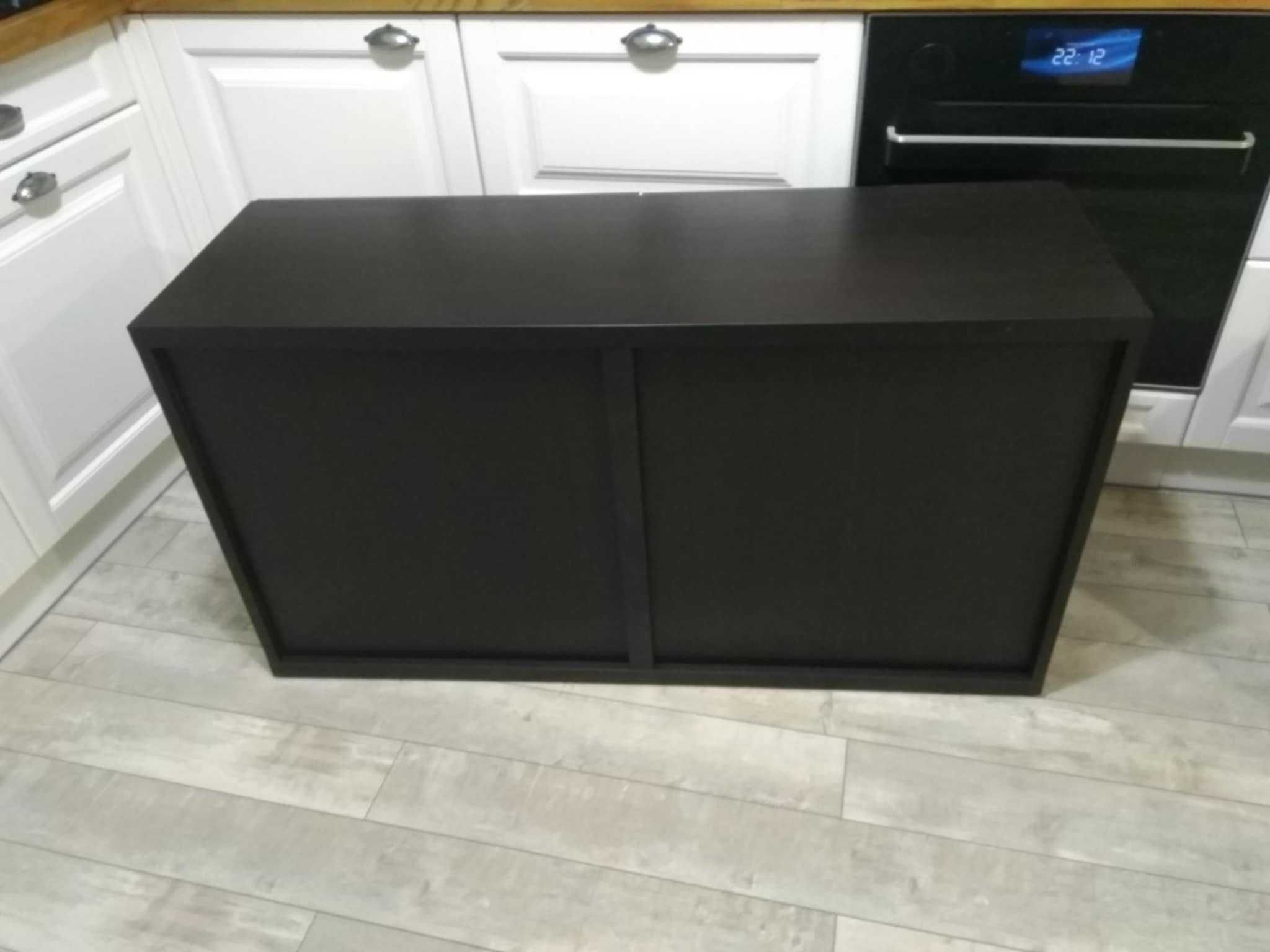 Besta Szafka Czarnybrąz 120x40x64 cm