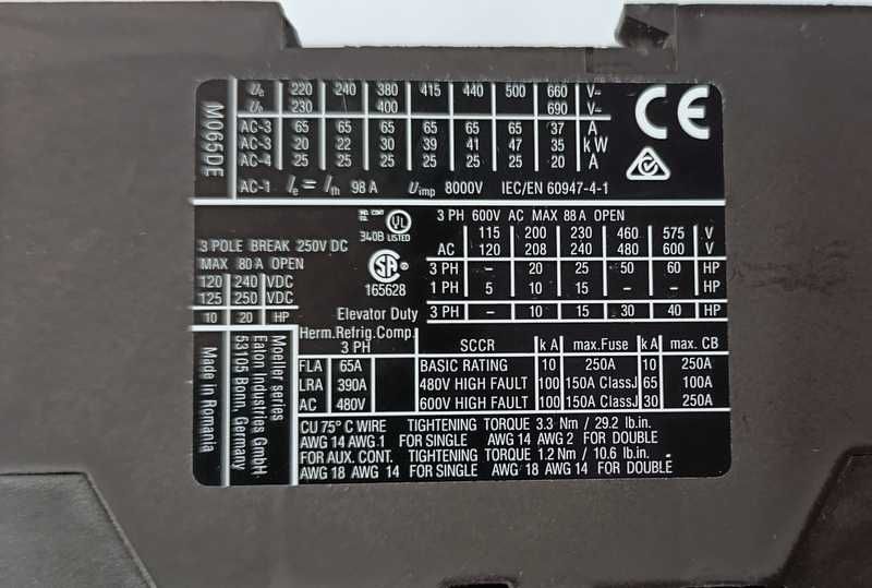 Stycznik mocy EATON DILM65‑EA (RDC24) 190014