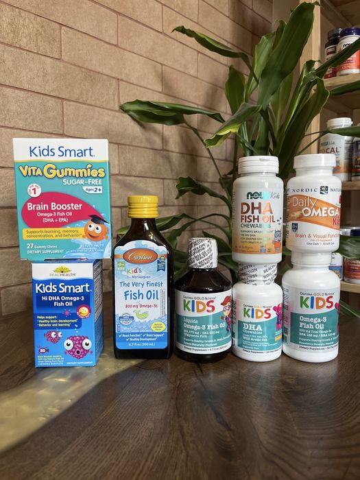 Omega3 для дітей, вітамін D3 для дітей, мультивітаміни дитячі