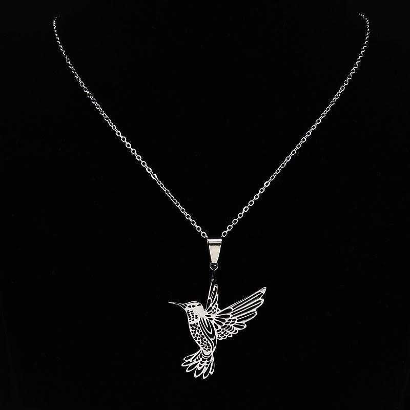 Новинка 2023 ожерелье с подвеской в виде птицы колибри hummingbir