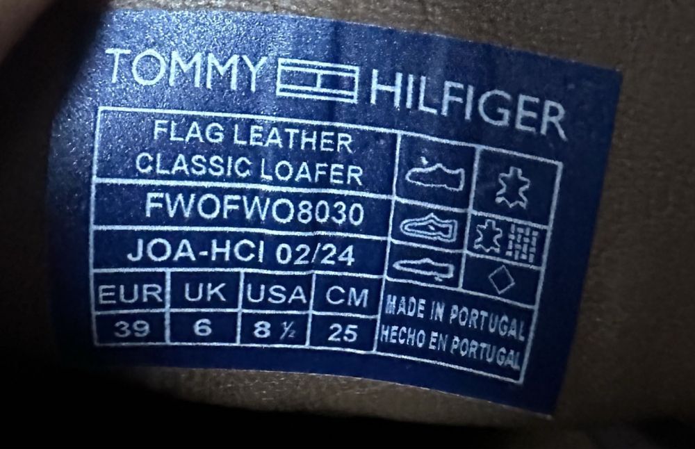 Жіночі лофери Tommy Hilfiger шкіра!