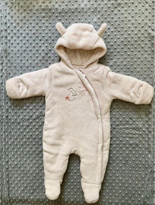 Плюшевий дитячий комбінезон 56 розмір 1-3 місяці