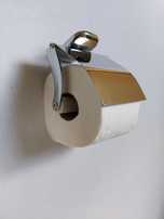 Nowy metalowy stainless steel pojemnik uchwyt na papier toaletowy