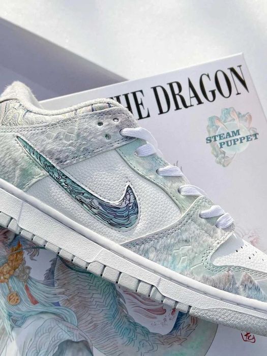 ЗНИЖКА‼️ 40 (25,5 см) Nike Dunk Year Dragon білі кеди найк дракон