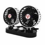Wentylator samochodowy Wiatrak 12V 2x5'' regulacja