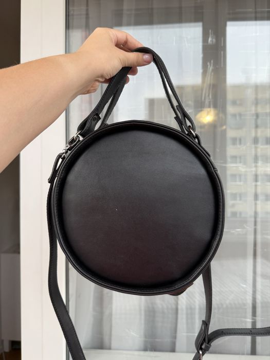 Сумка шкіряна чорна Udler