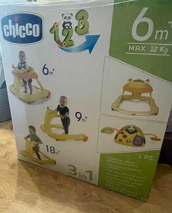 Нові дитячі ходунки Chicco — лише раз діставали з коробки