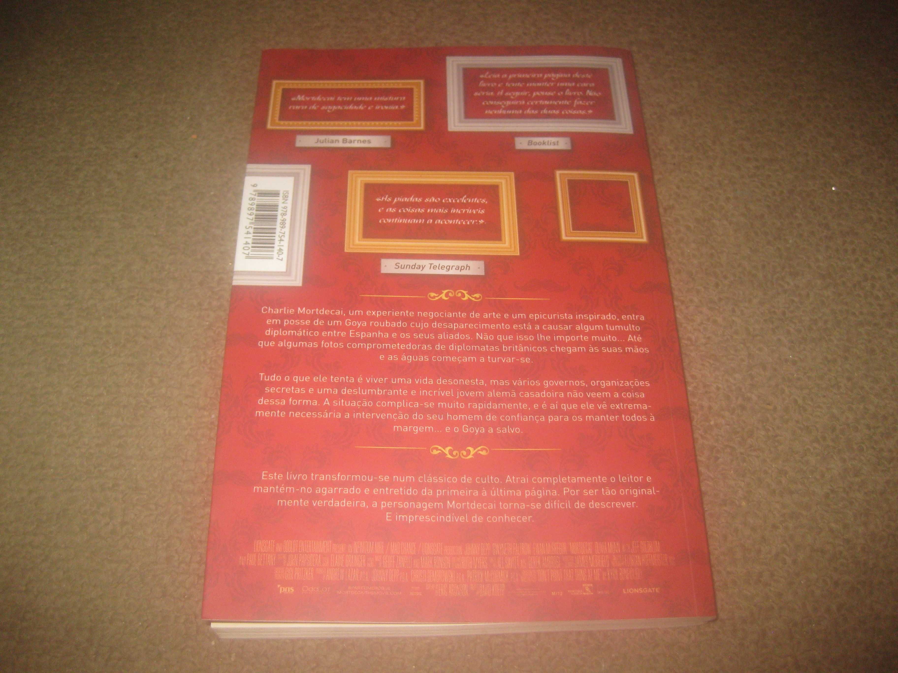 Livro "O Excêntrico Mortdecai" de Kyril Bonfiglioli
