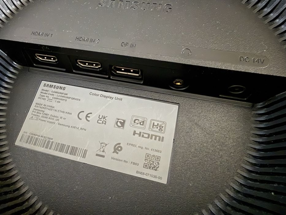 Samsung C24RG50FQR 24’ 144HZ Zakrzywiony Gamingowy FullHD