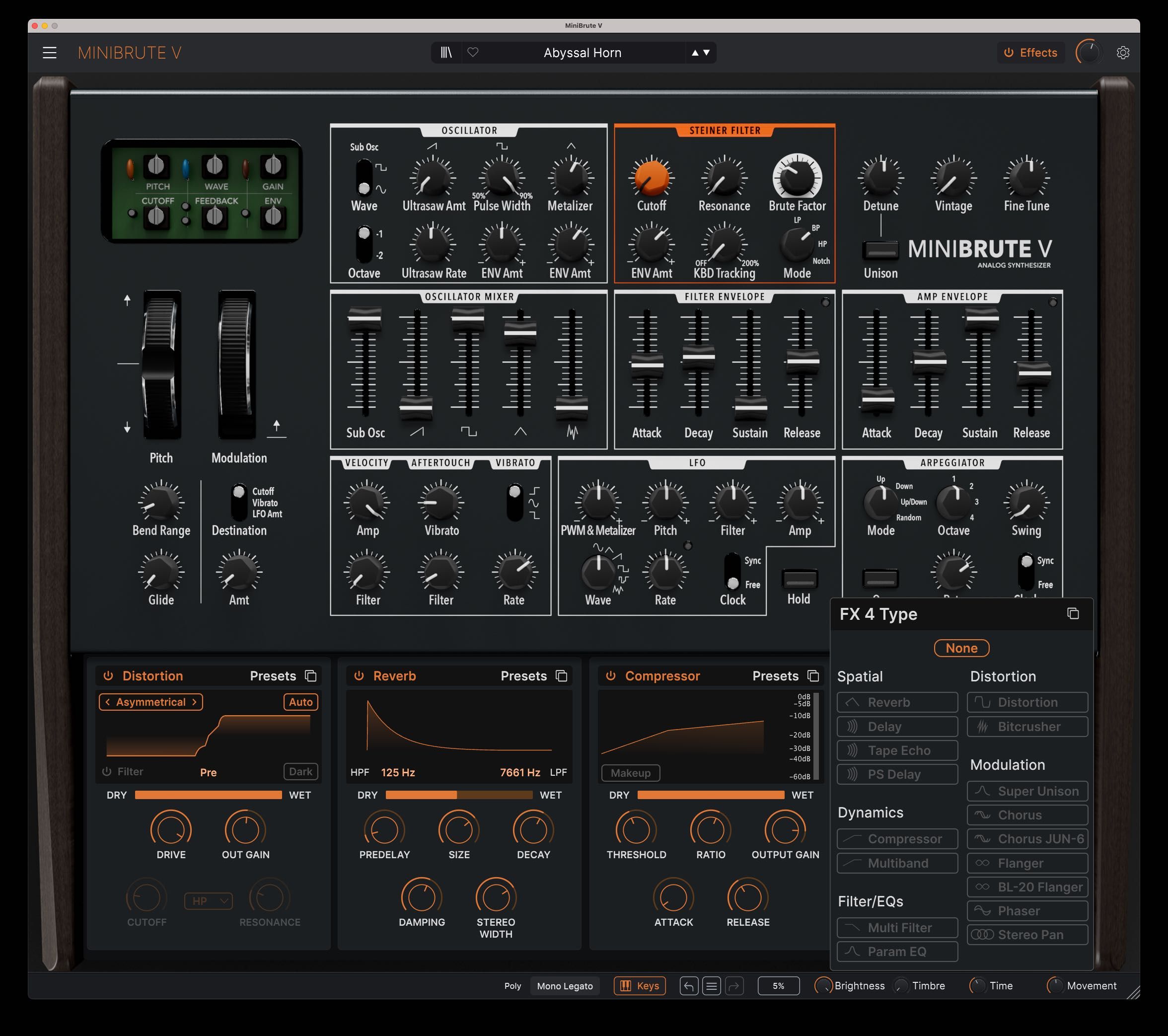 Pakiet 2 syntezatorów software'owych Arturia: Synth X oraz Minibrute V