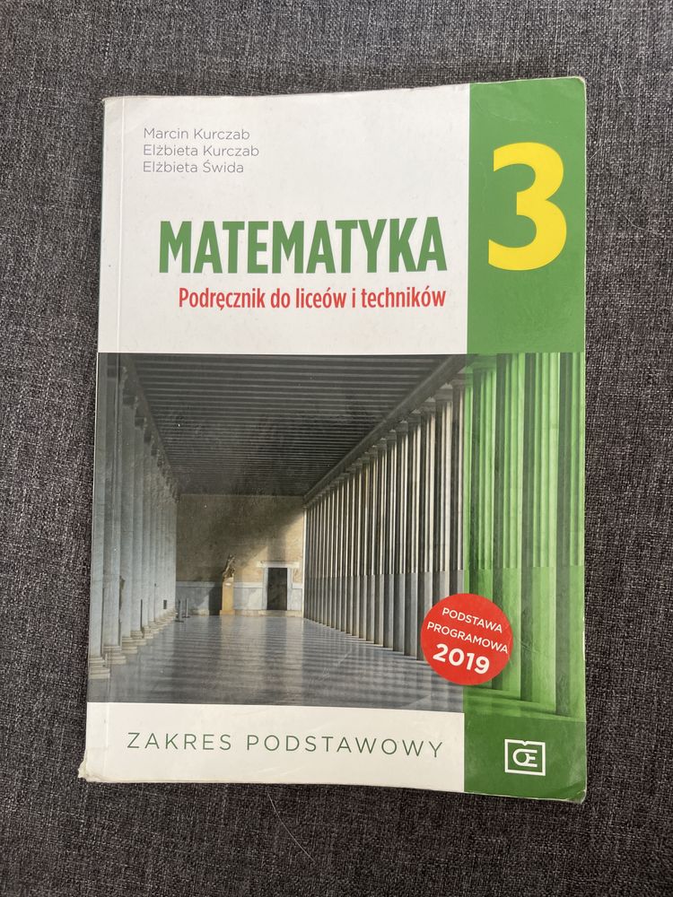 Podrecznik „Matematyka 3” zakres podstawowy dla liceum i technikum