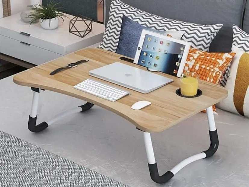Складной столик для ноутбука с подстаканником Розкладний столик
