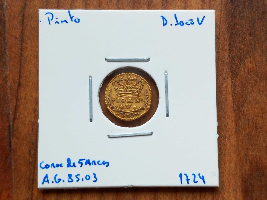 Moeda Pinto 1724 D. João V