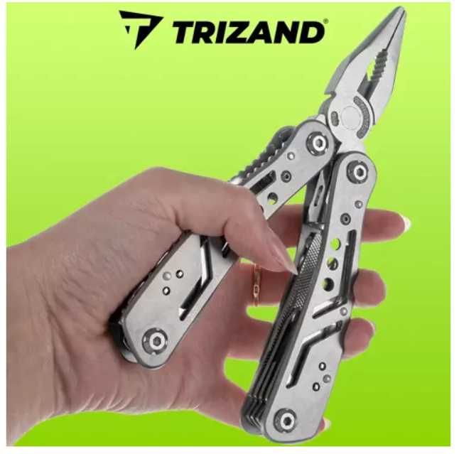 Multitool Trizand NARZĘDZIE WIELOFUNKCYJNE zestaw 13w1+ ETUI+ 11 Bitów