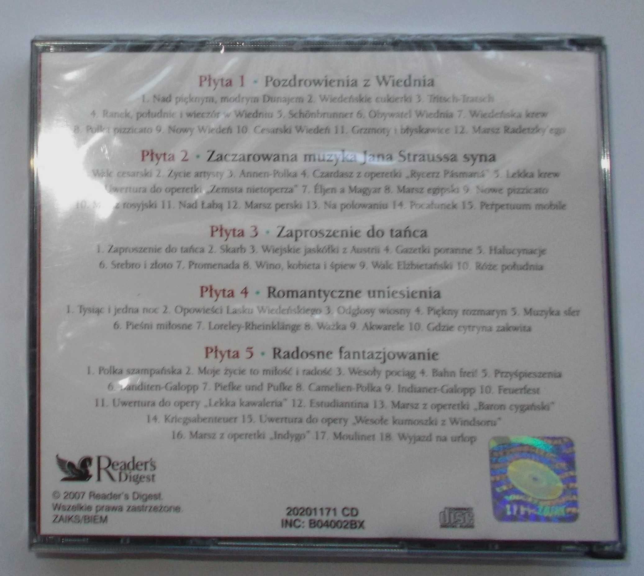 Wiedeńska Gala 5 CD (Strauss)