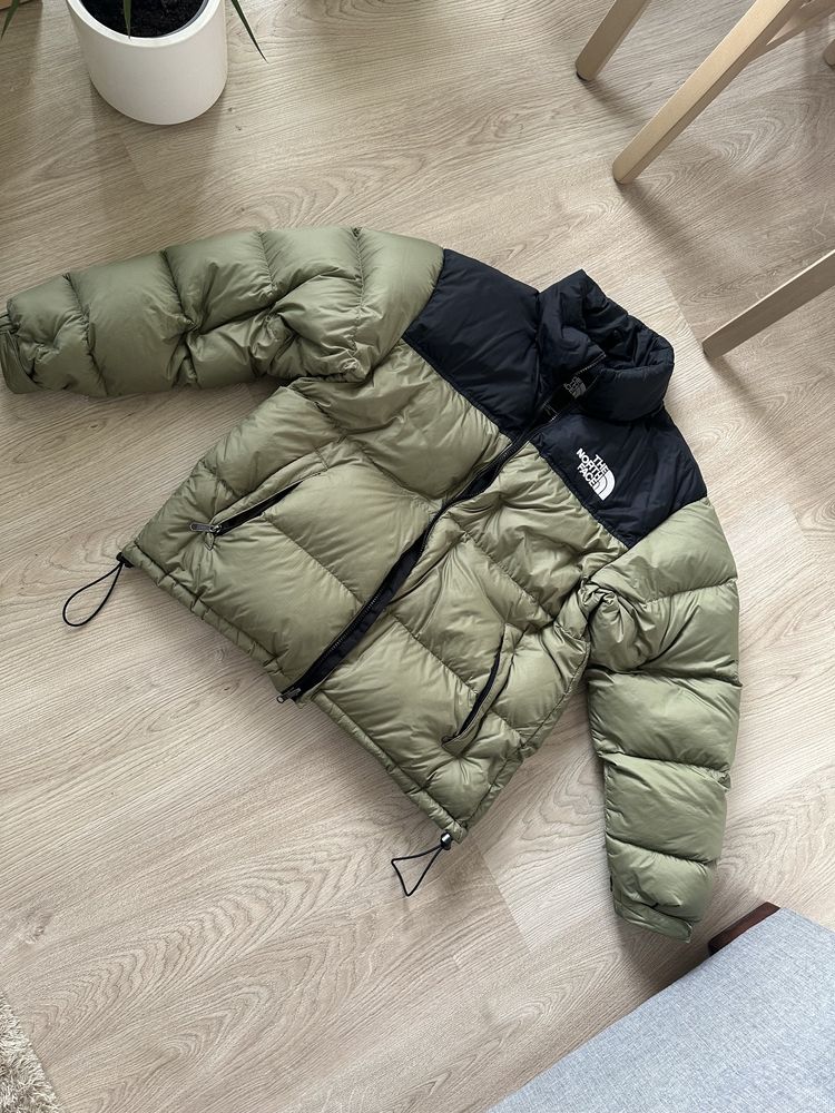 Męska kurtka The North Face nuptse 700 khaki green zielona czarna