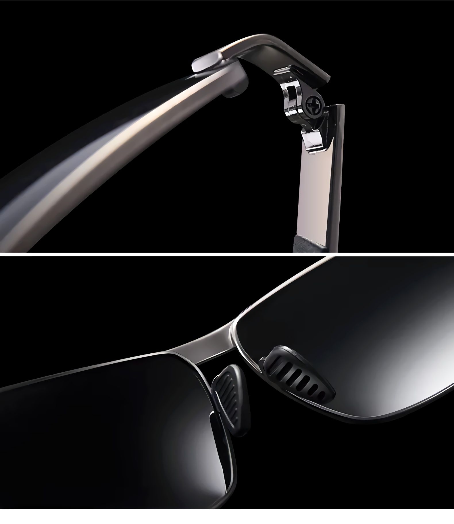 OKULARY PRZECIWSŁONECZNE. Polaryzacyjne HD. Gun/Black. Męskie Sportowe