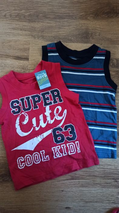 2 nowe bluzki 18-23 miesiące bez rękawa