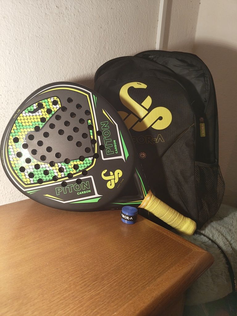 Raquete padel víbora píton carbon