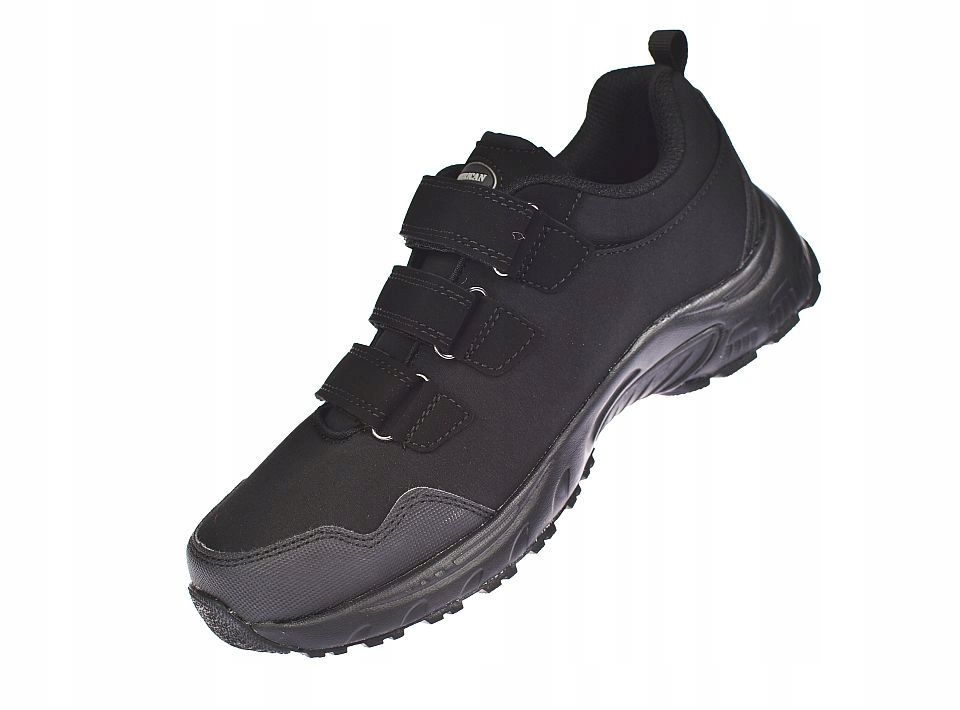 Buty na rzepy trekkingowe z membraną softshell HL 94/23 BK rozm. 36