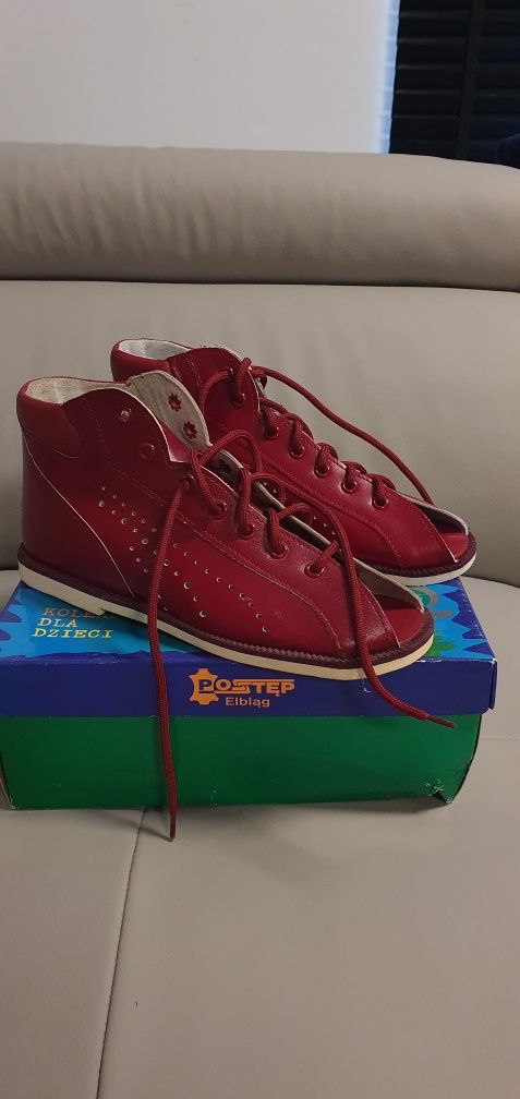 Kapcie sandalki profilaktyczne Postep nowe ze skory 34