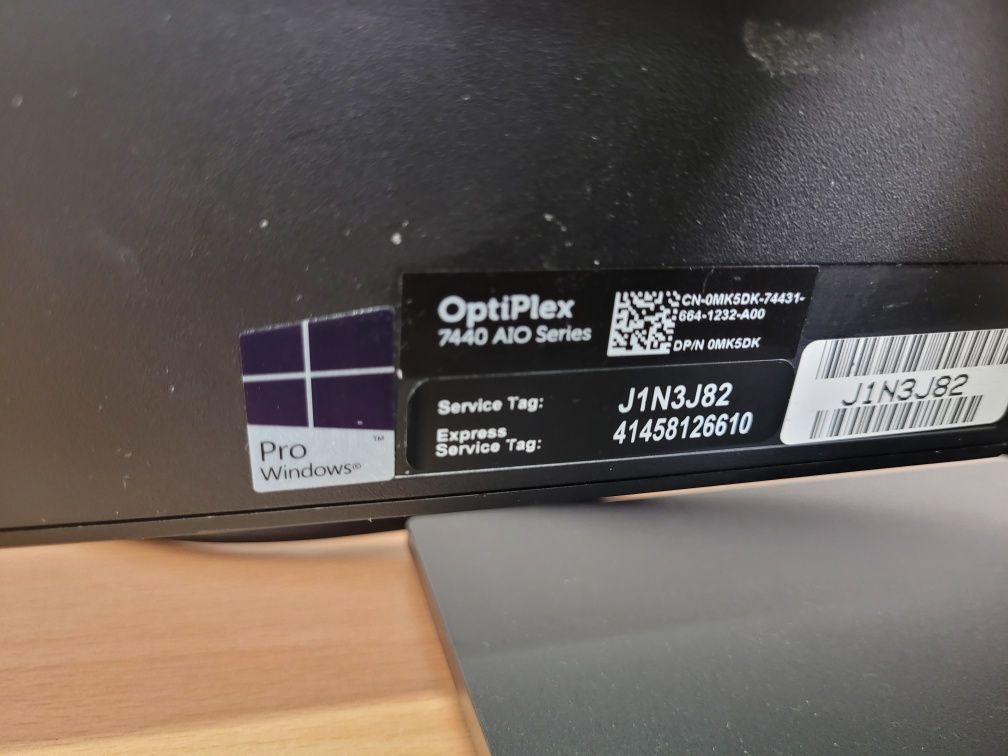 Dell, all in one, komputer