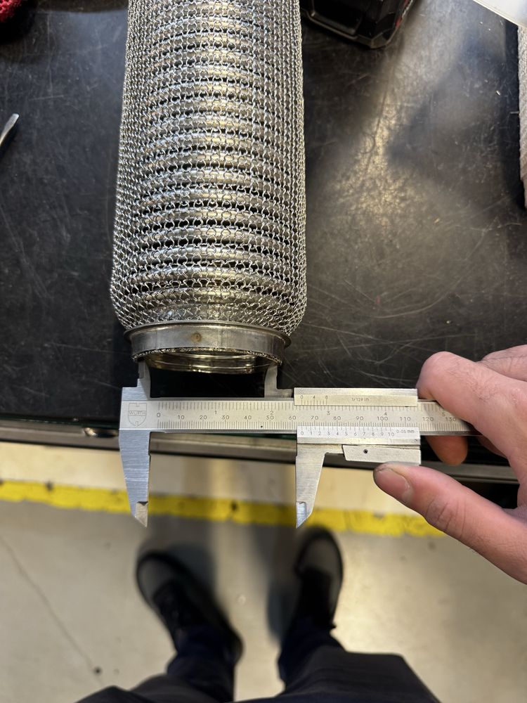 Flexivel reforçado Inox 63mm