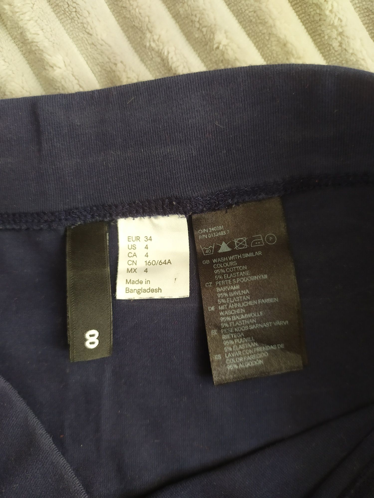 Bawełniana krótka spódnica H&M r. 34