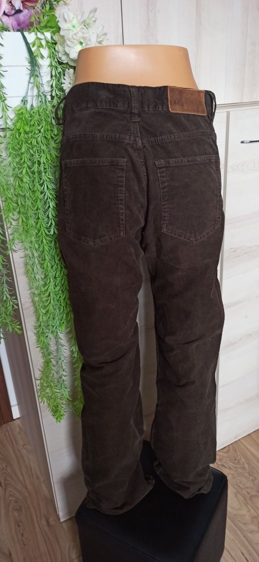 Sg Sztruksy męskie  S  31 /32 brązowe spodnie męskie S