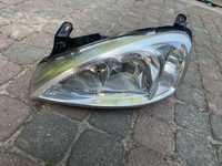 Lampa reflektor prawa Opel Corsa C