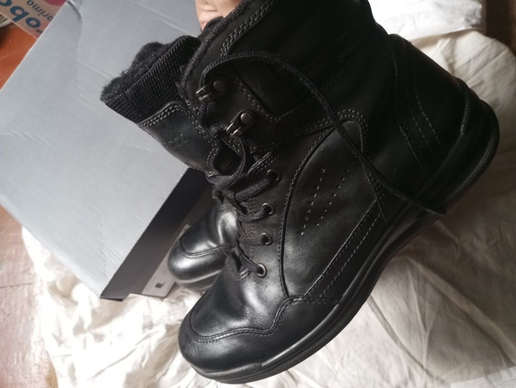 Ботинки мужские трекинговые кожаные ECCO Gore-tex р42 27см оригинал