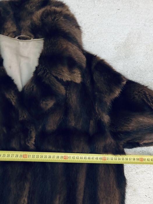 Czekoladowe futro naturalne L40