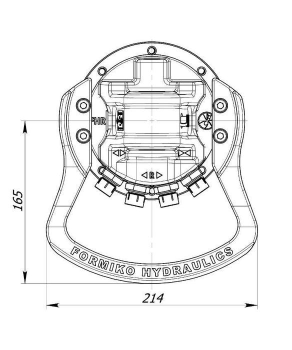 Rotator Hydrauliczny Formiko FHR 3L - Obrotnica - Minikoparka