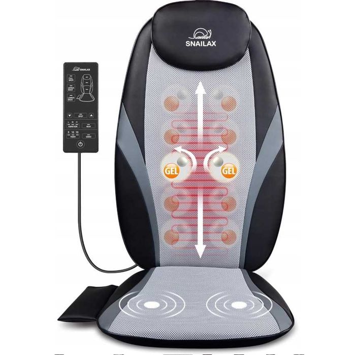 Snailax SL-256-EU mata masująca/ masażer SHIATSU + pilot. OPIS!!!