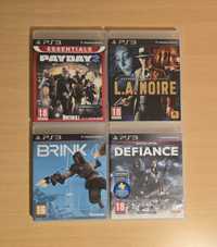 Payday, L.A.Noire, Brink e Defiance PS3