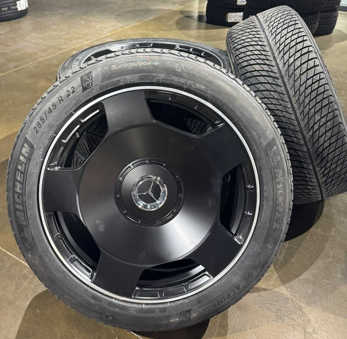 Новий зимовий комплект дисків + гуми Michelin R22 на Mercedes GLS X167