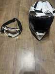 Kask crossowy Acerbis + gogle | rozmiar S | jak nowy