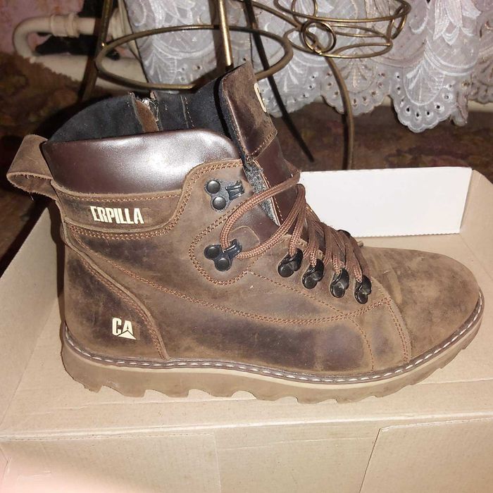 Черевики шкіряні зимові CAT Caterpillar Rider Nubuck Brown