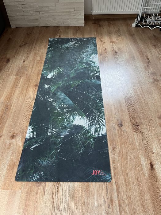 Kauczukowa mata do jogi Joy in me - Flow 3mm Tropical Mood + pasek