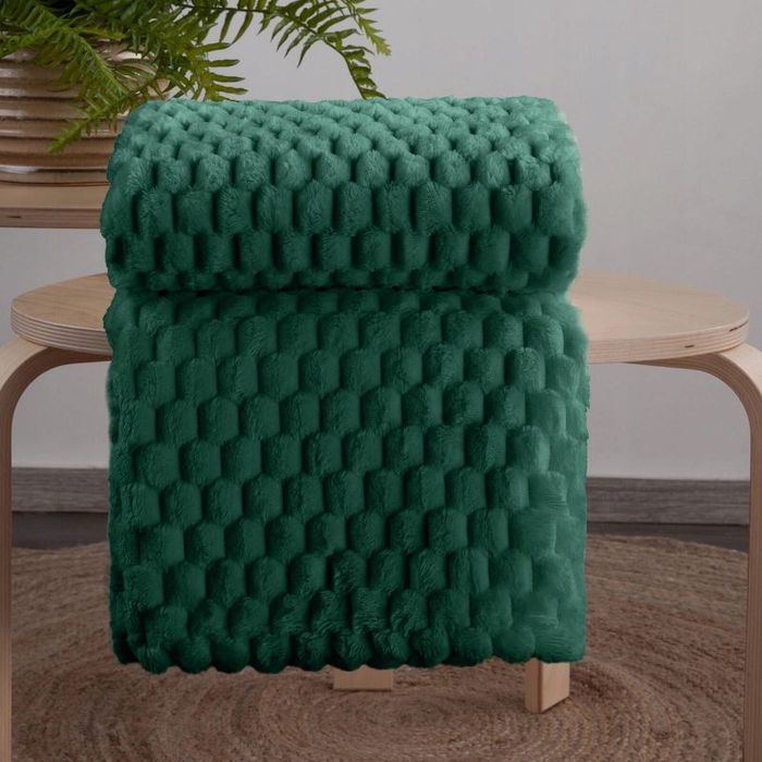 Koc 150x200 Flanelowy Design Cindy6 C.Zieleń