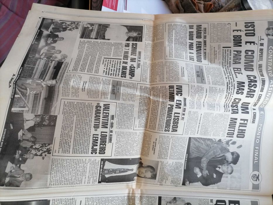 Jornal A Bola BENFICA/João Pinto Contratado ao Boavista 1992