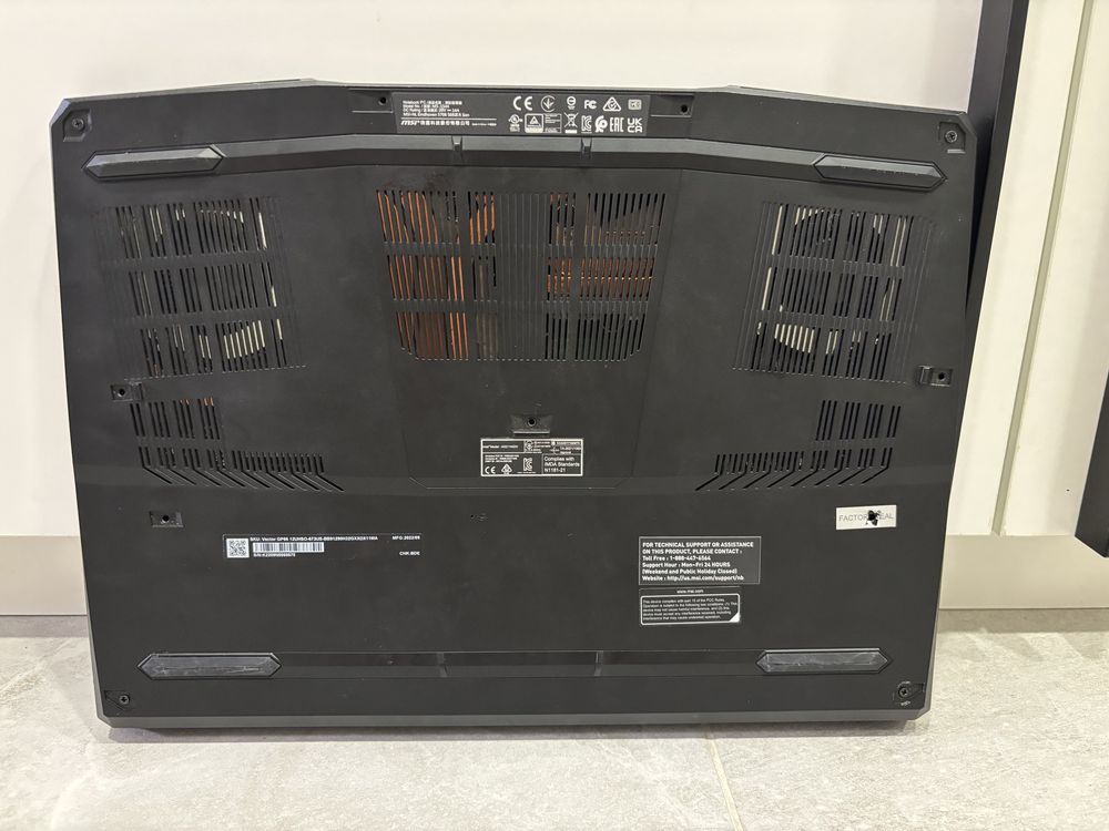 Ігровий ноутбук MSI Vector GP66 16” 2k 165Hz i9-12900H/8DDR5/256GB SSD