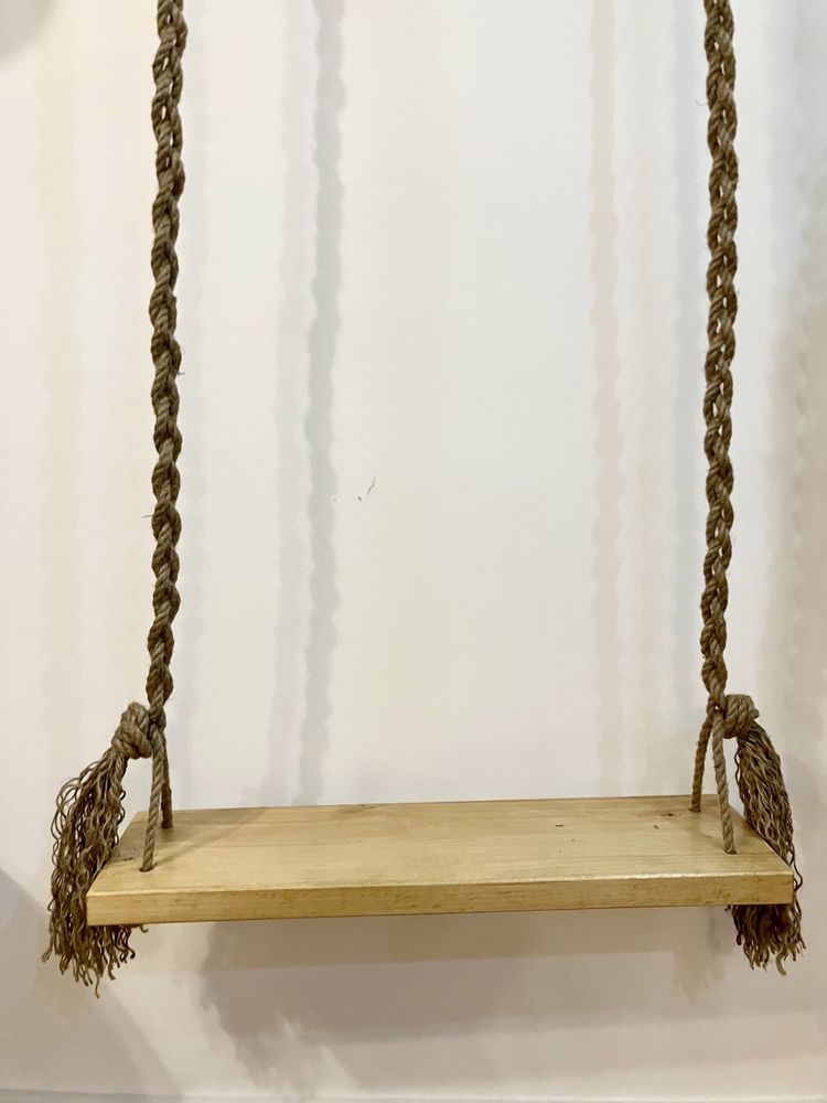 Huśtawka drewniana boho