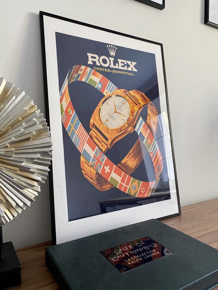 Plakat | Poster | Vinatge | Rolex - Zegarki | Loft | Design | Komplet!
