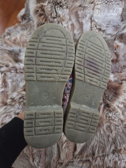 Trzewiki półbuty przejściowe wiosna jesień kwiaty