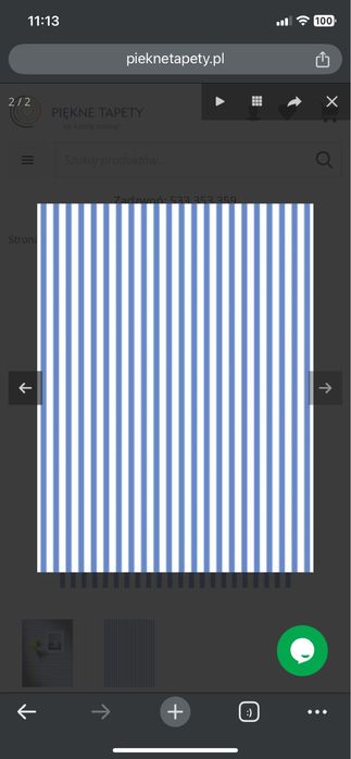 Tapeta Lavmi niebiesko-biała 123401, dwie rolki