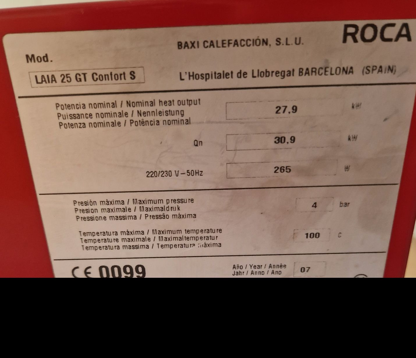 Caldeira a diesel / gasóleo