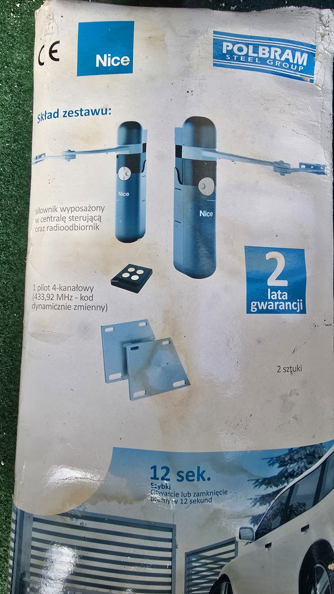 Siłownik, napęd do bramy Nice Polbram Alto100