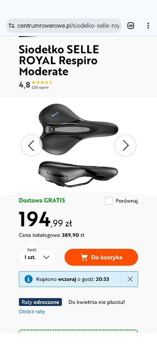 Siodło Selle Royal Respiro Moderate